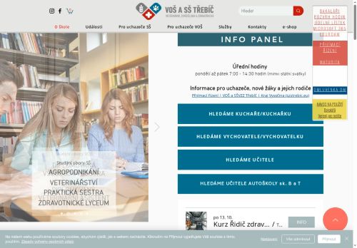 Zobrazit webové stránky Vyšší odborná škola a Střední škola veterinární, zemědělská a zdravotnická Třebíč