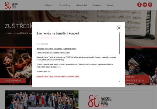 Zobrazit webové stránky Základní umělecká škola Třebíč