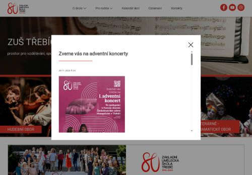 Zobrazit webové stránky Základní umělecká škola Třebíč