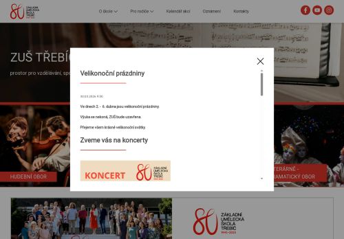 Zobrazit webové stránky Základní umělecká škola Třebíč