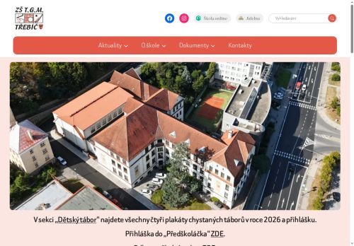 Zobrazit webové stránky Základní škola T. G. Masaryka Třebíč