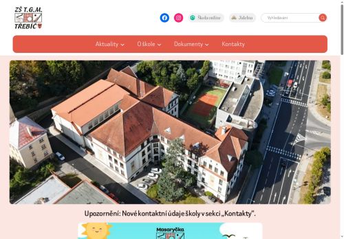 Zobrazit webové stránky Základní škola T. G. Masaryka Třebíč
