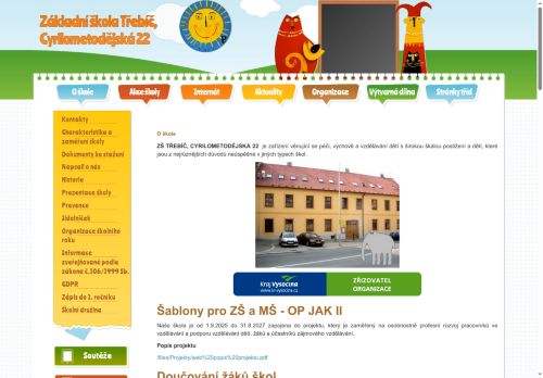 Zobrazit webové stránky Základní škola Třebíč