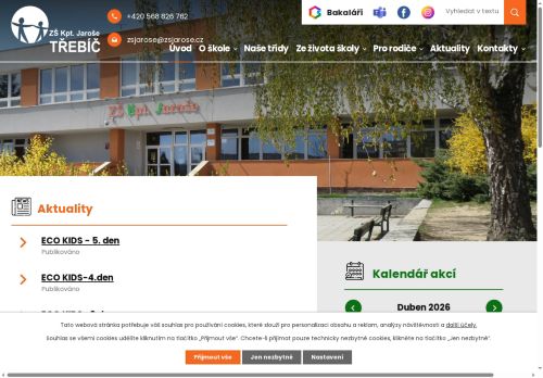 Zobrazit webové stránky Základní škola ul. Kpt. Jaroše