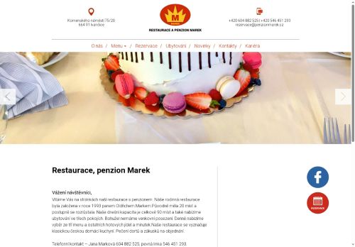 Zobrazit webové stránky Restaurace a penzion Marek