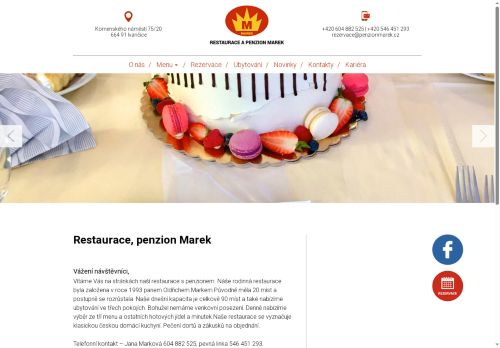 Zobrazit webové stránky Restaurace a penzion Marek