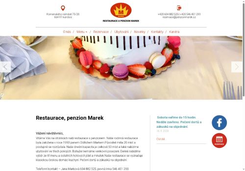 Zobrazit webové stránky Restaurace a penzion Marek