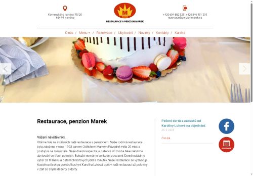 Zobrazit webové stránky Restaurace a penzion Marek