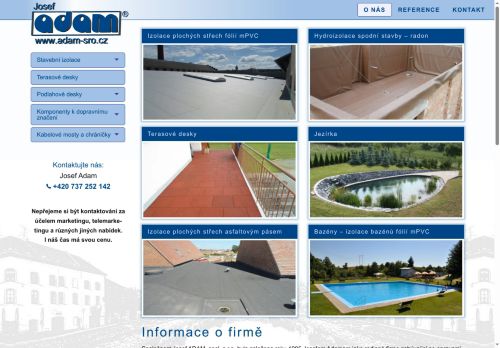 Zobrazit webové stránky Josef Adam 