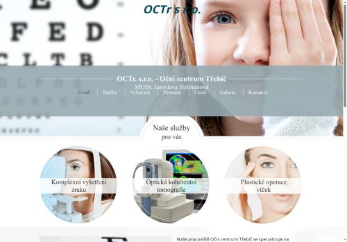Zobrazit webové stránky Oční centrum Třebíč (OCTr.vs.r.o). - MUDr. Jaroslav Helmanová
