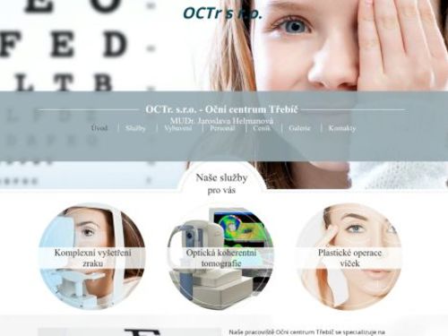 Oční centrum Třebíč (OCTr.vs.r.o). - MUDr. Jaroslav Helmanová