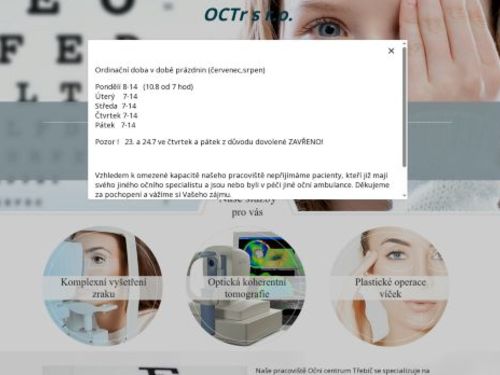 Oční centrum Třebíč (OCTr.vs.r.o). - MUDr. Jaroslav Helmanová