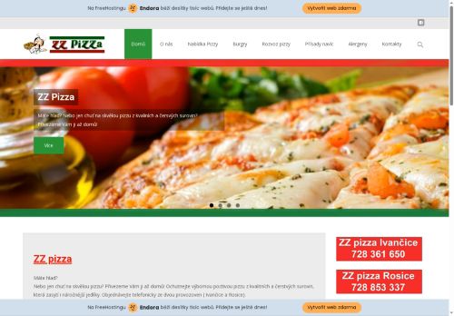 Zobrazit webové stránky ZZ Pizza