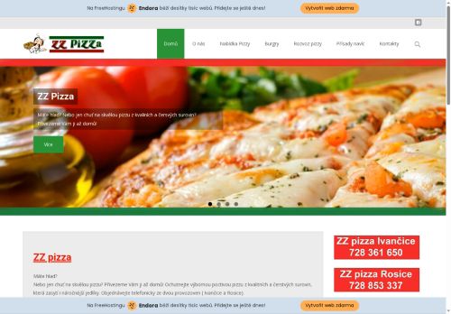 Zobrazit webové stránky ZZ Pizza