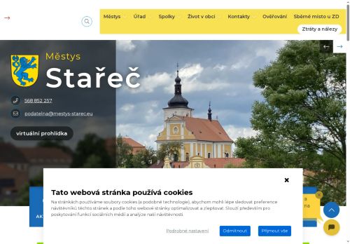 Zobrazit webové stránky Úřad městyse Stařeč