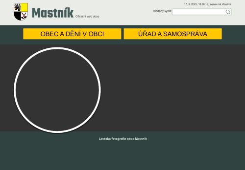 Zobrazit webové stránky Obecní úřad Mastník