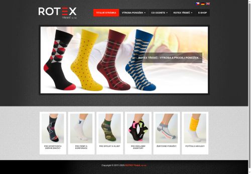 Webové stránky ROTEX Třebíč, s.r.o., Třebíč