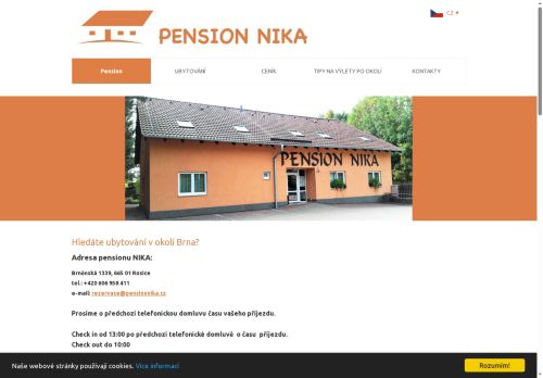 Zobrazit webové stránky Pension NIKA