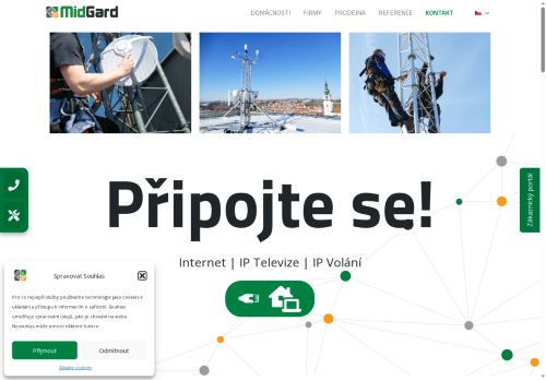 MIDGARD Networks s.r.o. nabízí práci na pozici SERVISNÍ TECHNIK (M/Ž) v obci Třebíč