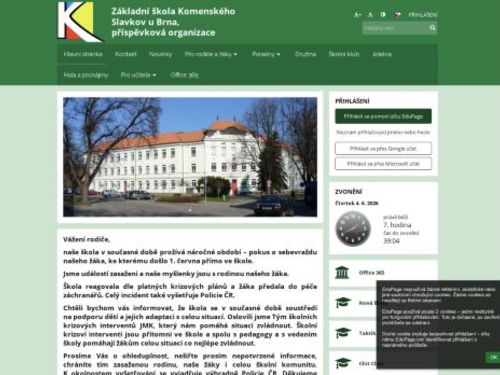 Tělecvična a hala ZŠ Komenského