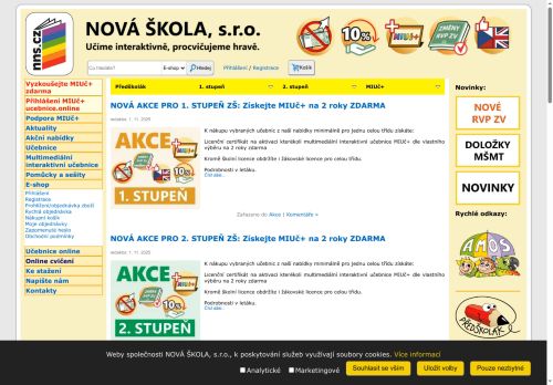 Nakladatelství NAŠE ŠKOLA s.r.o. nabízí práci na pozici Grafik elektronických titulů v obci Brno