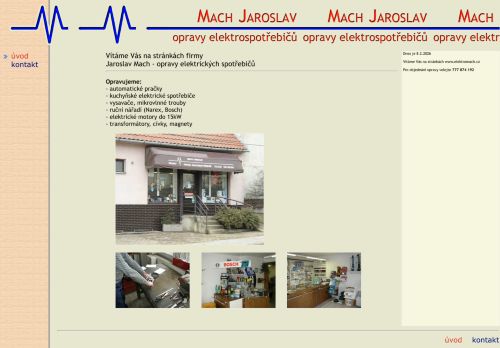 Zobrazit webové stránky Elektrospotřebiče