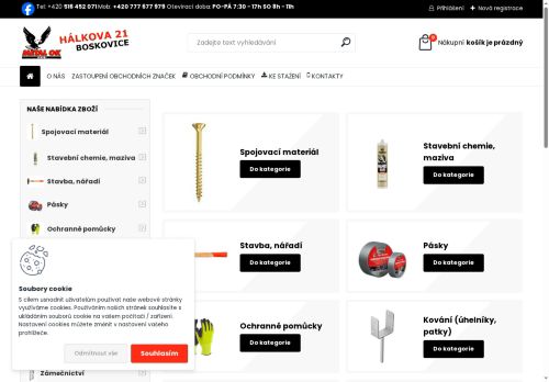 Webové stránky METAL OK spol. s r.o., Boskovice