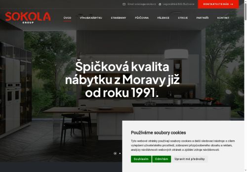 SOKOLA Group s.r.o. nabízí práci na pozici Dělník/ce v dřevařské a nábytkářské výrobě v obci Bučovice