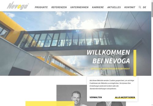 Webové stránky Nevoga s.r.o., Znojmo