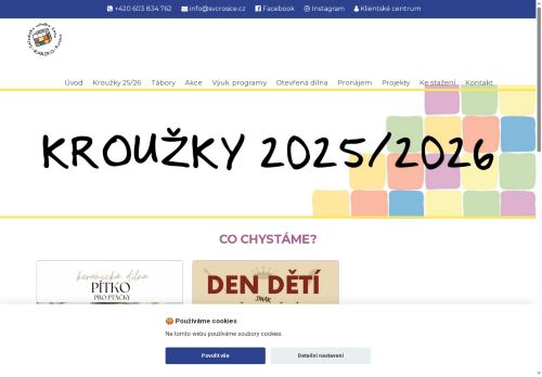 Zobrazit webové stránky Středisko volného času Rosice