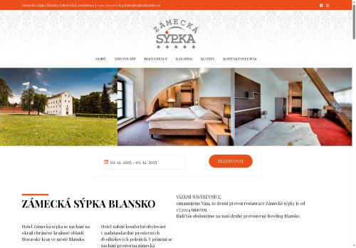 Zobrazit webové stránky Zámecká sýpka Blansko