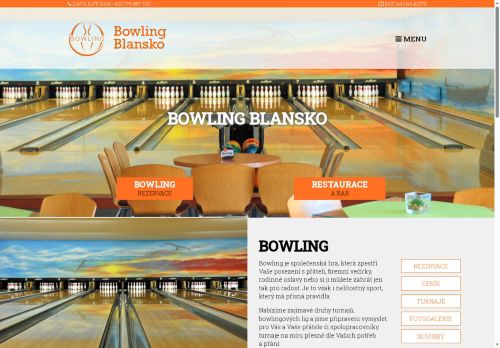 Zobrazit webové stránky Bowling Blansko