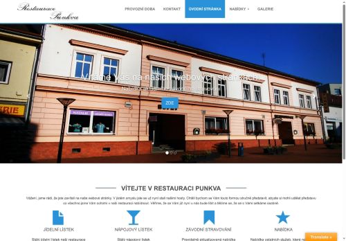 Zobrazit webové stránky Restaurace Punkva