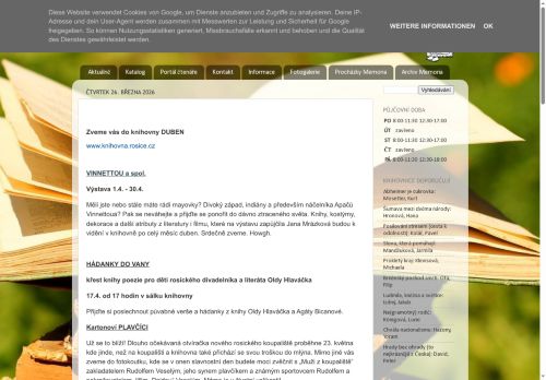 Zobrazit webové stránky Městská knihovna Rosice