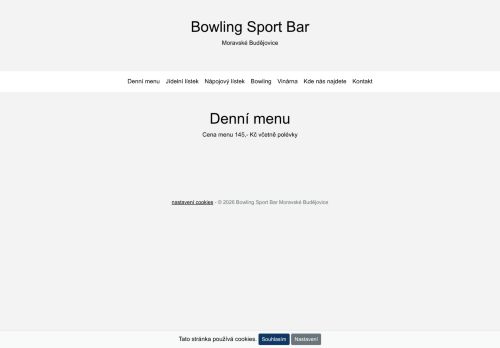 Zobrazit webové stránky Bowling Sport Bar
