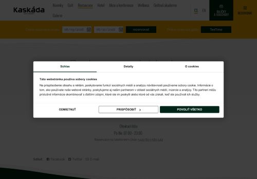 Zobrazit webové stránky Restaurace  a hotel Kaskáda