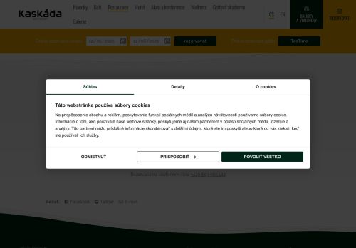 Zobrazit webové stránky Restaurace  a hotel Kaskáda