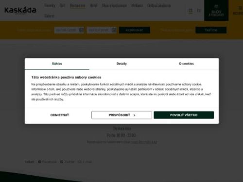 Restaurace  a hotel Kaskáda