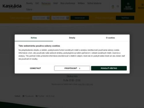 Restaurace  a hotel Kaskáda