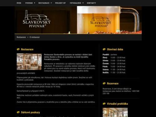 Slavkovský pivovar – restaurace