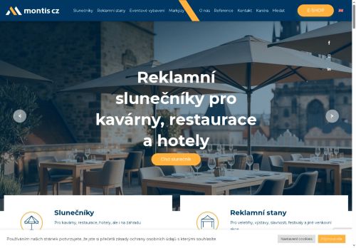 Webové stránky MONTIS CZ s.r.o., Kroměříž