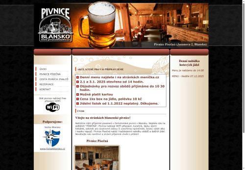 Zobrazit webové stránky Pivnice Blansko