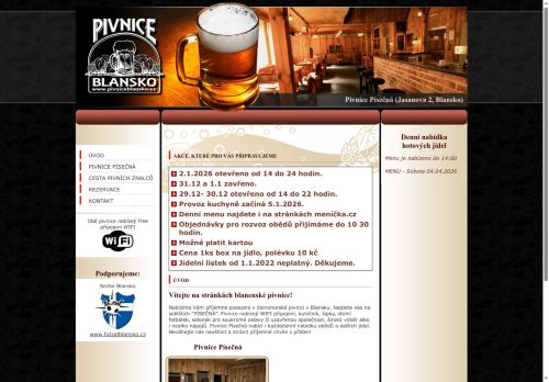 Zobrazit webové stránky Pivnice Blansko