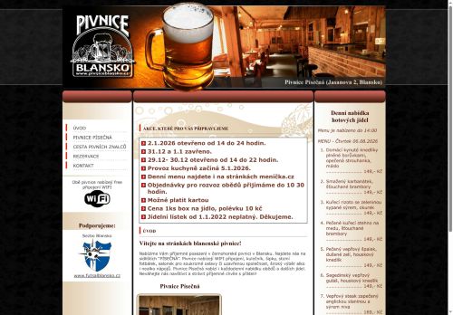 Zobrazit webové stránky Pivnice Blansko