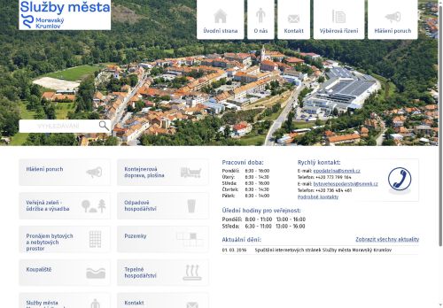 Zobrazit webové stránky Služby města Moravský Krumlov, p.o.