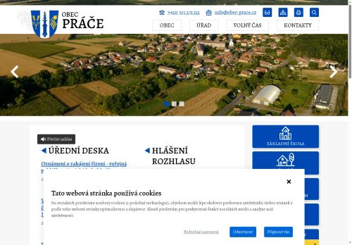 Zobrazit webové stránky Obecní úřad Práče