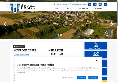 Zobrazit webové stránky Obecní úřad Práče