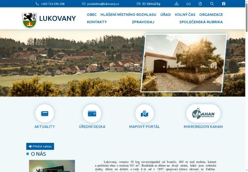 Zobrazit webové stránky Obecní úřad Lukovany