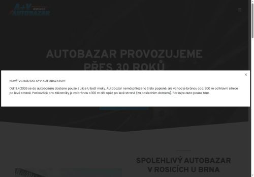 Zobrazit webové stránky A+V Autobazar (Laukar, s.r.o.)