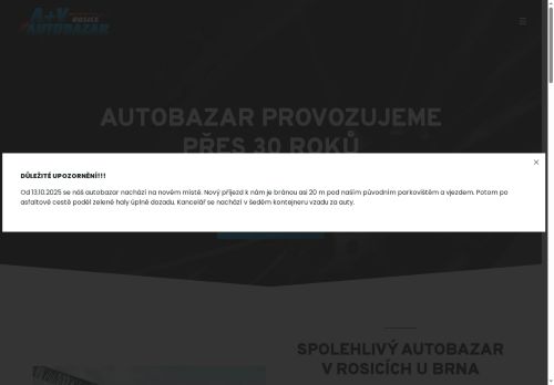 Zobrazit webové stránky A+V Autobazar (Laukar, s.r.o.)